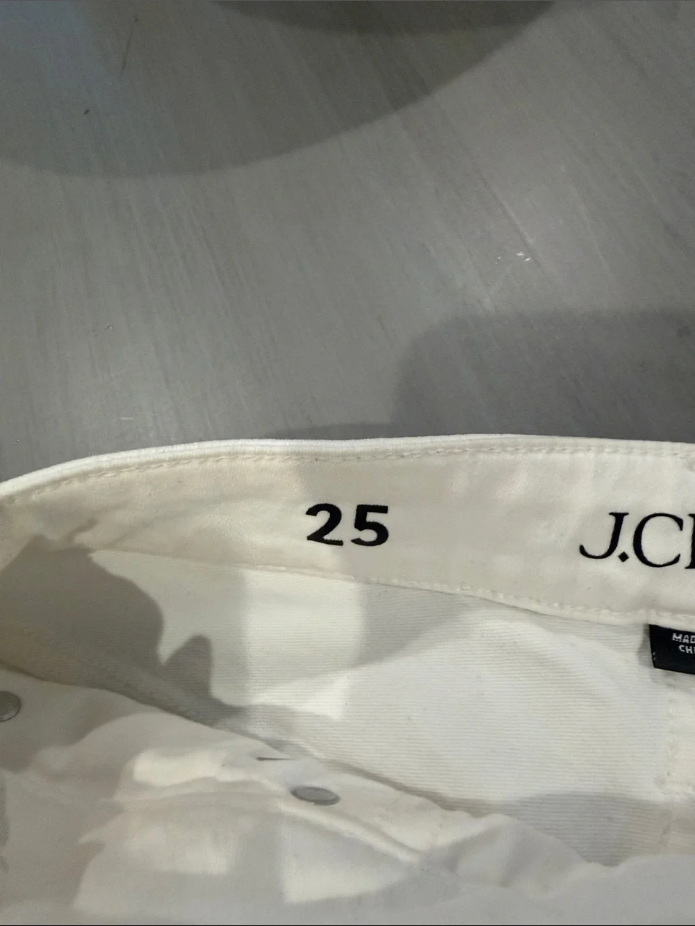 J. Crew Women's White Skinny Jeans
